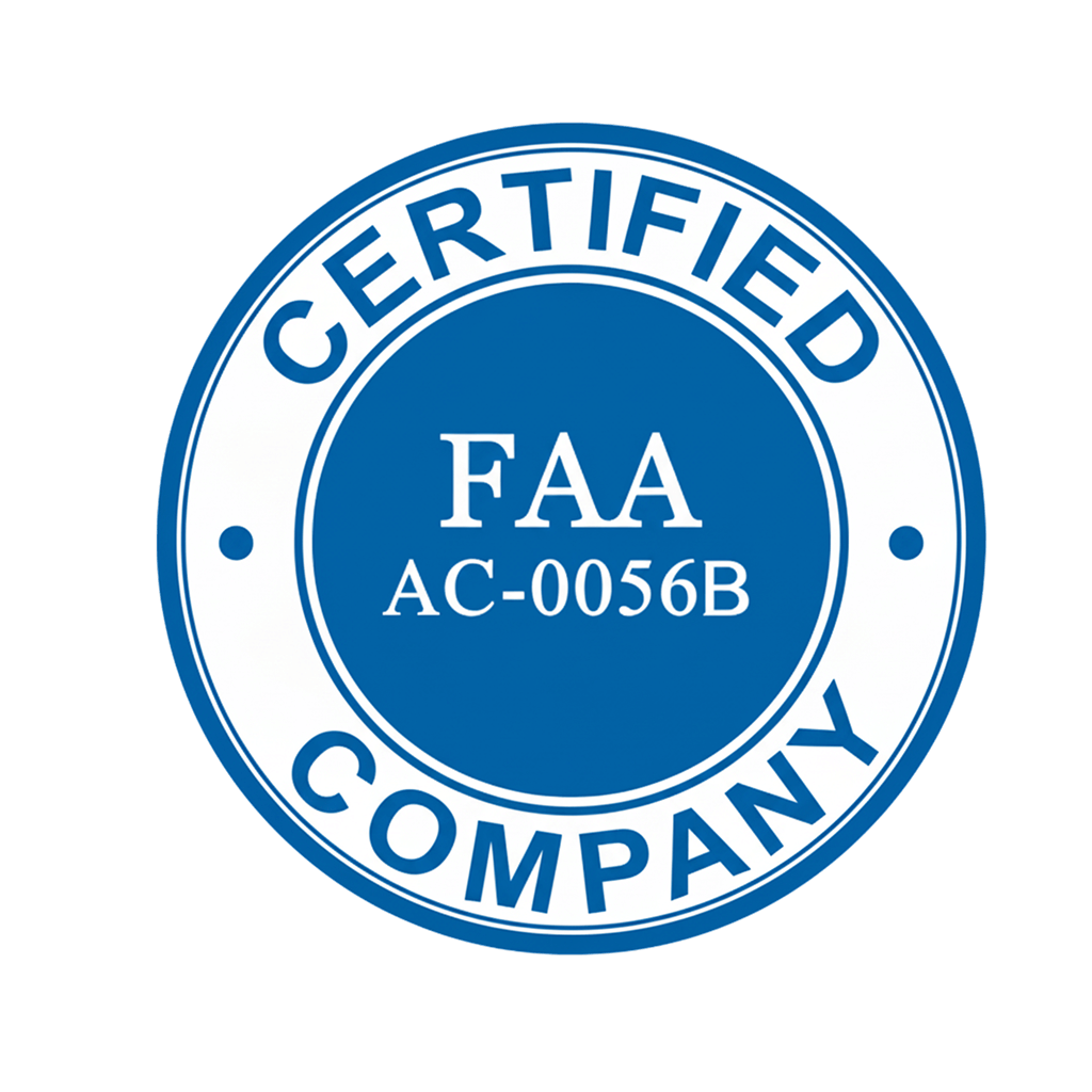 Certified FAA AC-0056B company logo